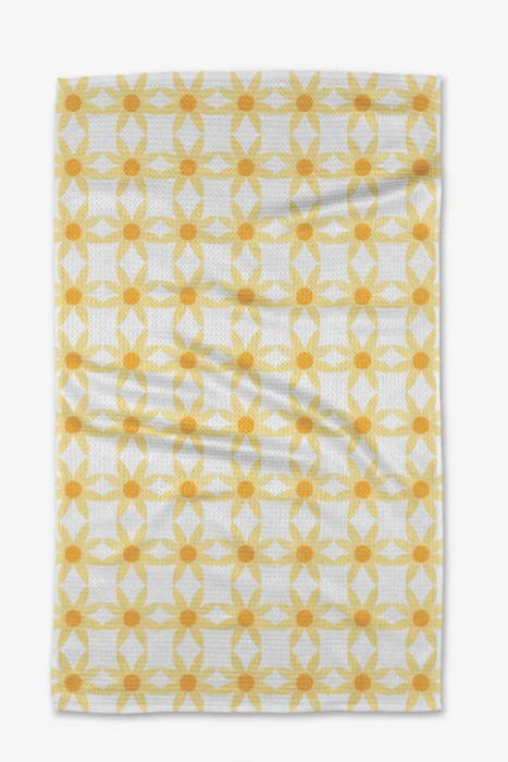 Geometry Tea Towel | Daisies
