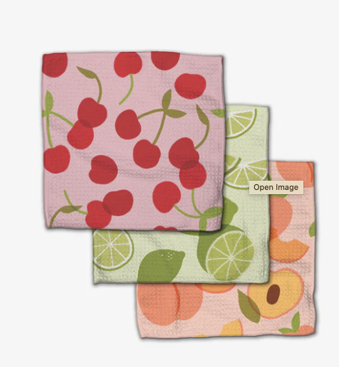 Geometry Dishcloth Set | Fruit Fun