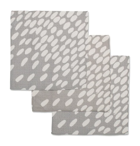 Geometry Dishcloth Set | Spotted Grey