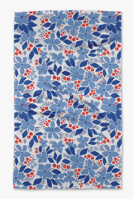 Geometry Tea Towel | July Flowers