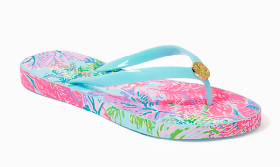 Pool Flip Flops | Celestial Blue Cay to My Heart Shoe