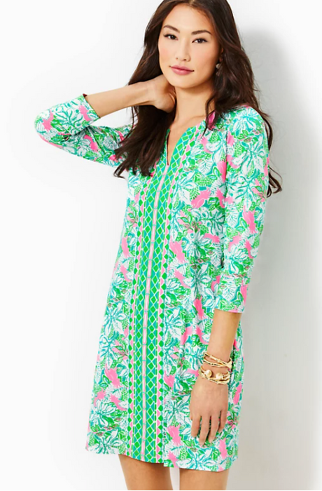 UPF 50+ Nadine Dress | Botanical Green Just Wing It Engineered