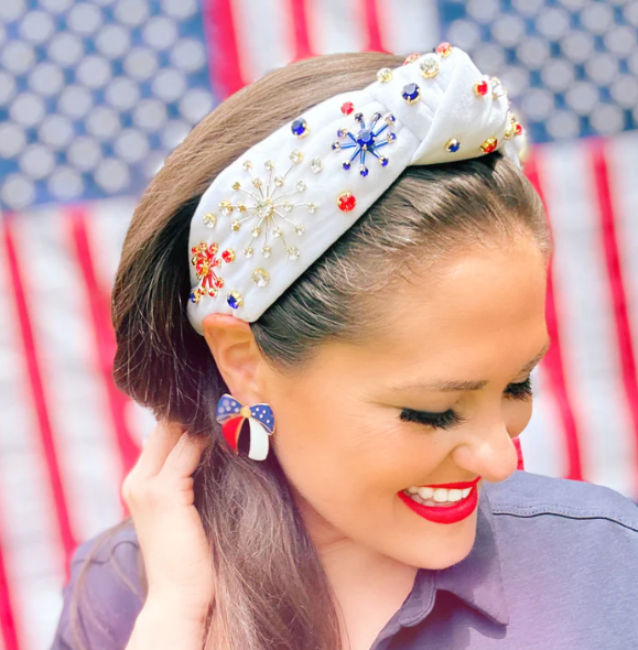 Firework Celebration Headband | White