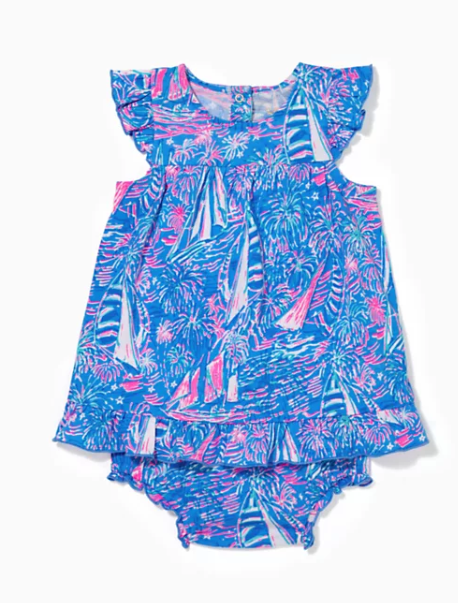 Cecily Infant Dress | Boca Blue It's a Sailabration
