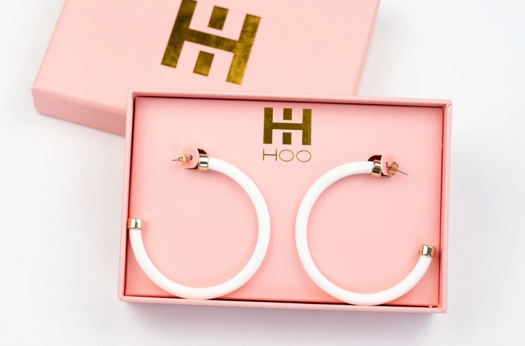 2" HooHoops | White
