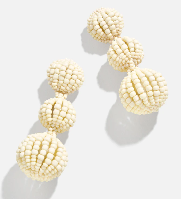 White Skylar Earrings