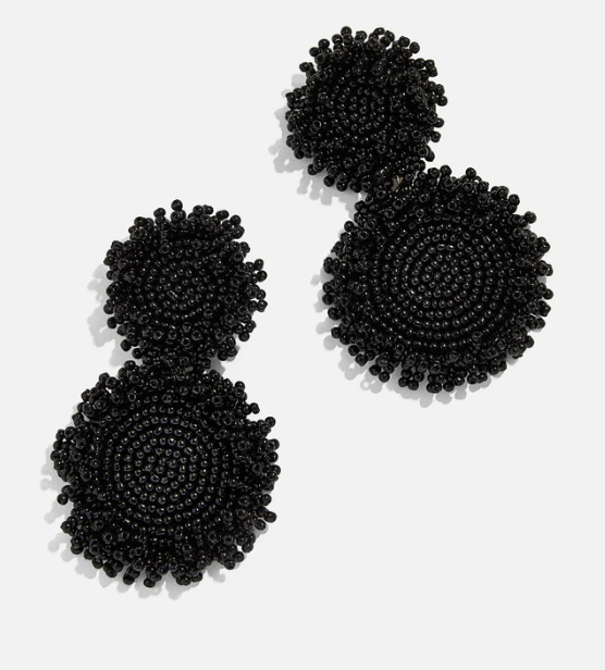 Black Erin Earrings