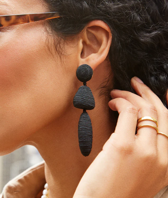 Black Raquel Earrings
