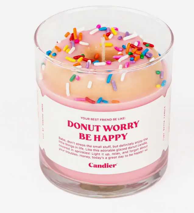 Donut Worry Candle