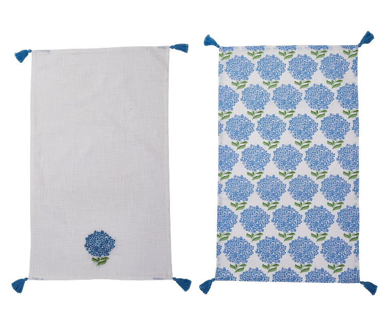 Hydrangea Dish Towel Set