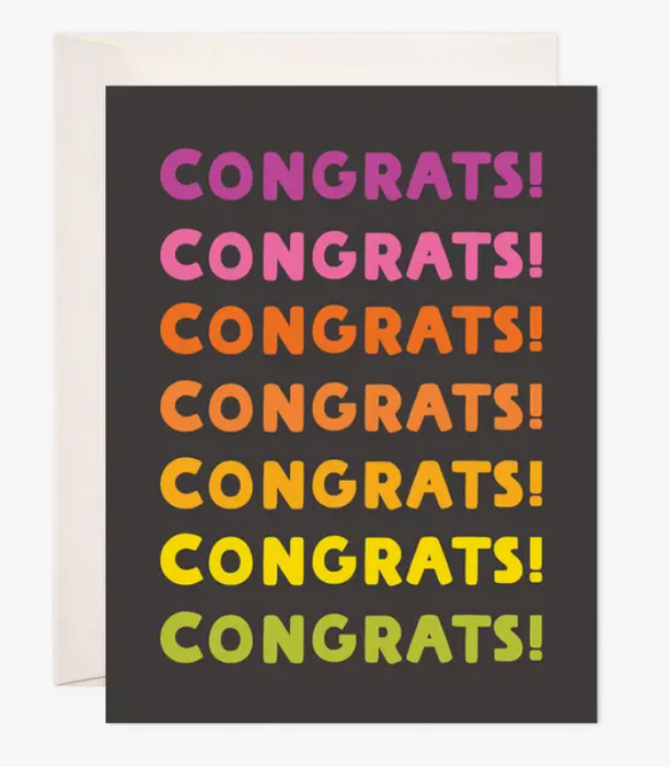 Ombre Congrats Card