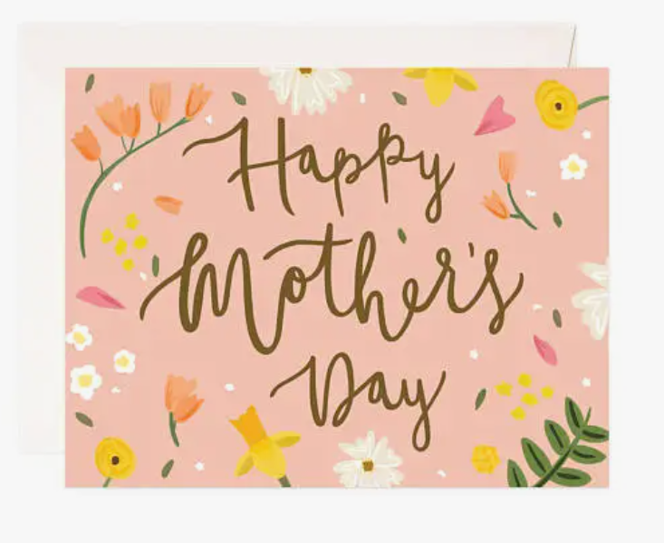 Peach Mother's Day Card