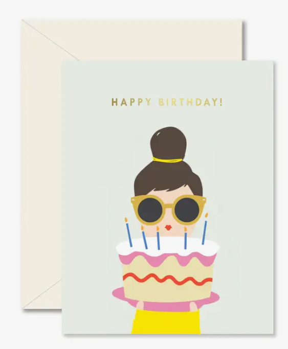 Cake Lady Birthday Card