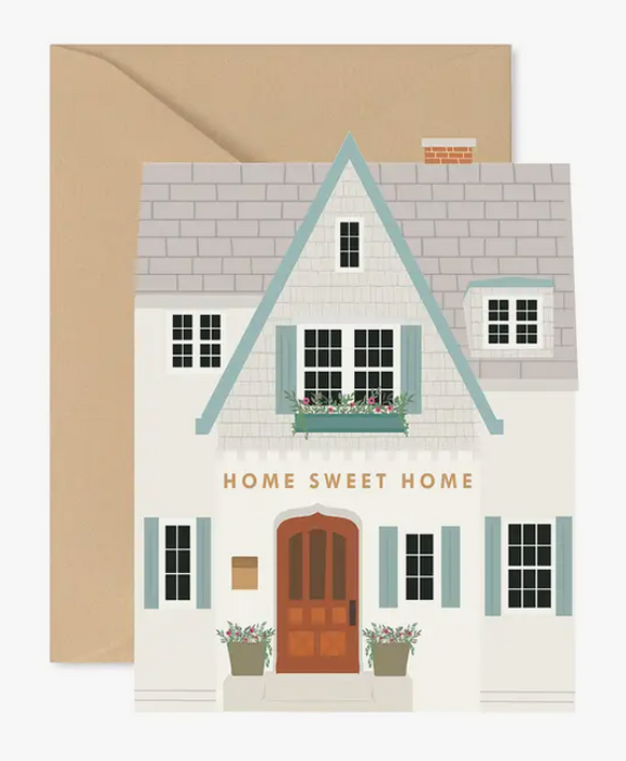 Die-Cut Home Sweet Home Shutters Card