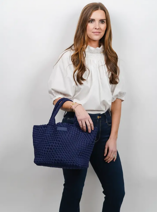 Woven Tote | Navy