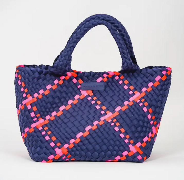 Woven Tote | Navy Multi