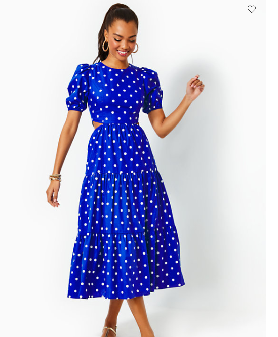 Lyssa Cotton Midi Dress | Blue Grotto Hotter Spot