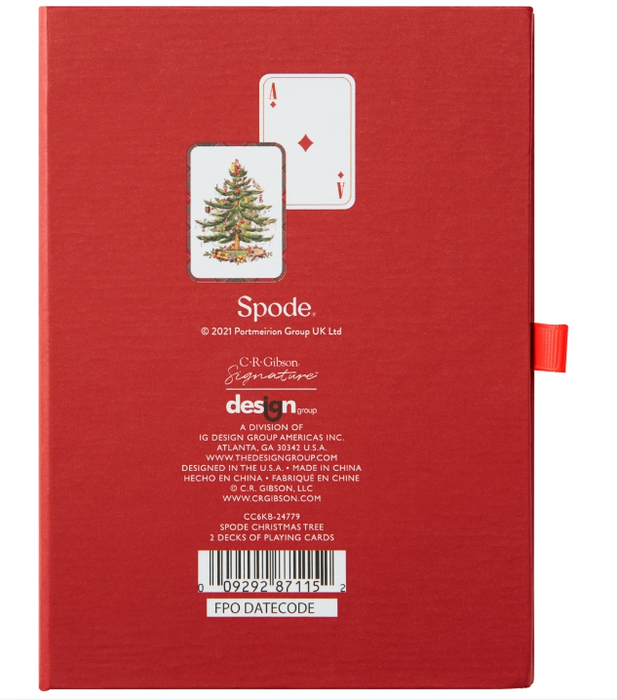 Spode Holiday Double Deck Playing Cards