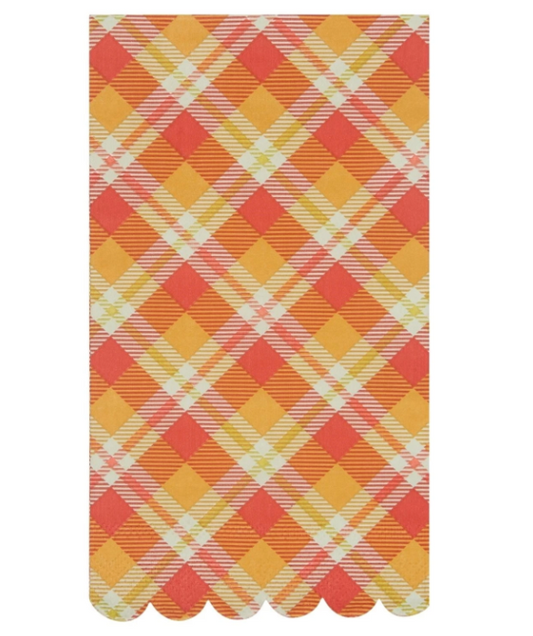 Harvest Plaid Guest Towel (16ct)