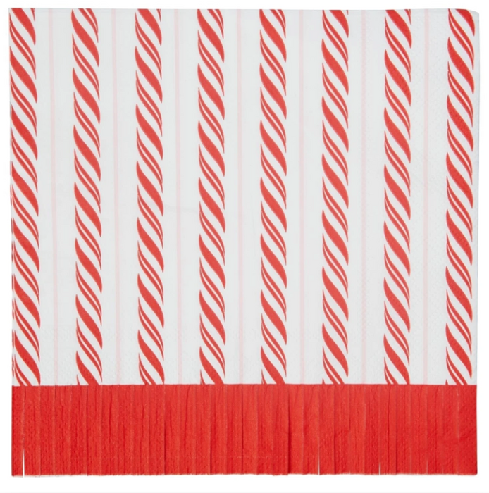Fringe Candy Stripe Lunch Napkin (20ct)