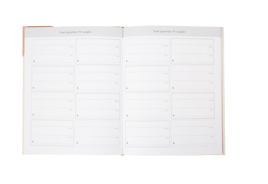 Cream Floral Wedding Guest Book