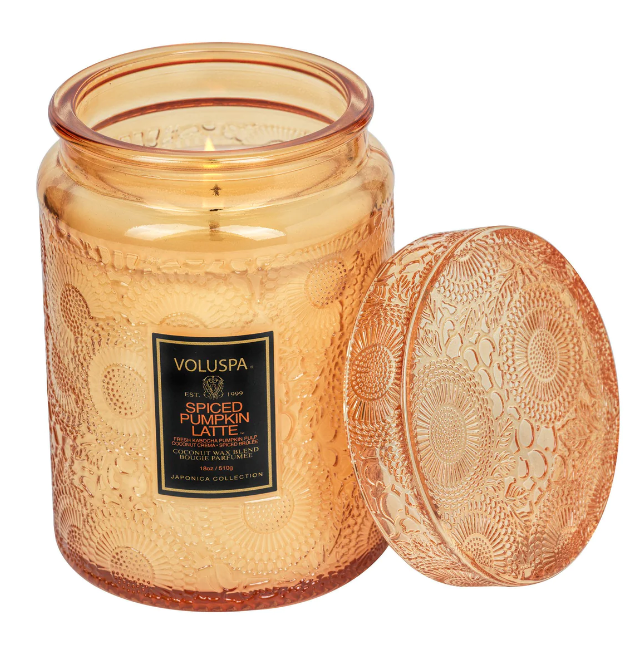 Spiced Pumpkin Latte Voluspa Candle | 18oz Large Jar