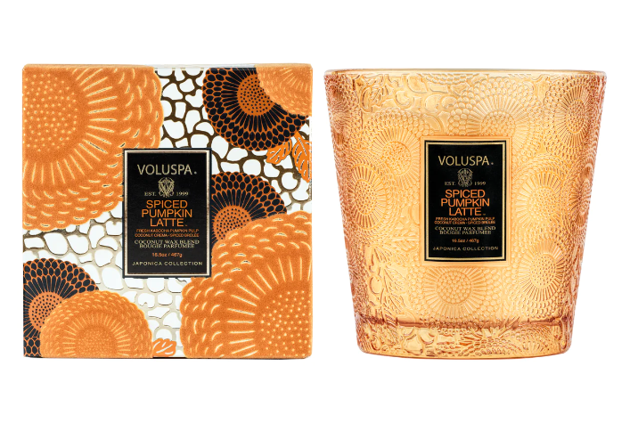 Spiced Pumpkin Latte Voluspa Candle | 2 Wick Hearth