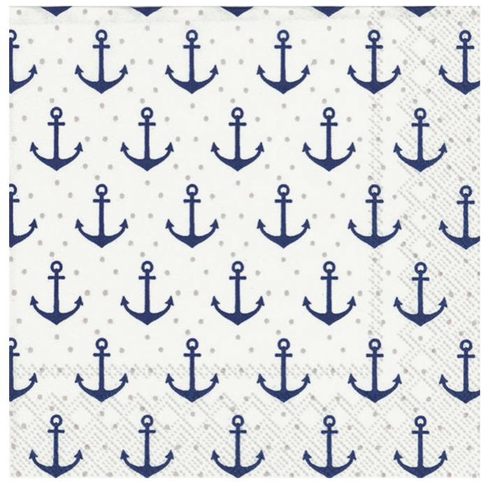 Anchor Dots Cocktail Napkins