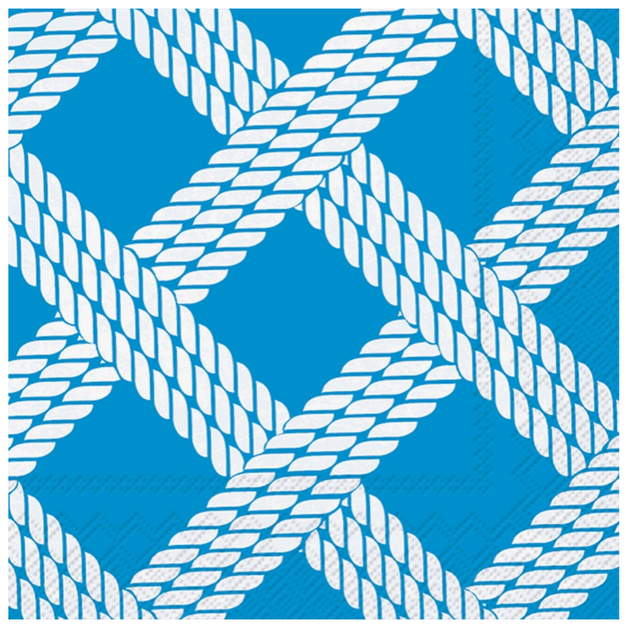 Lt Blue Sailor's Rope Cocktail Napkins