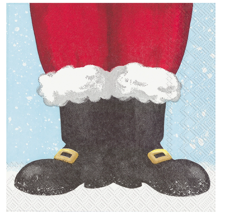 Santa Boots Cocktail Napkins