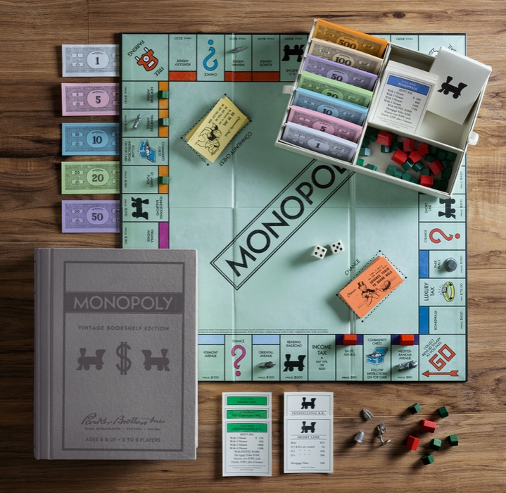 Vintage Bookshelf | Monopoly