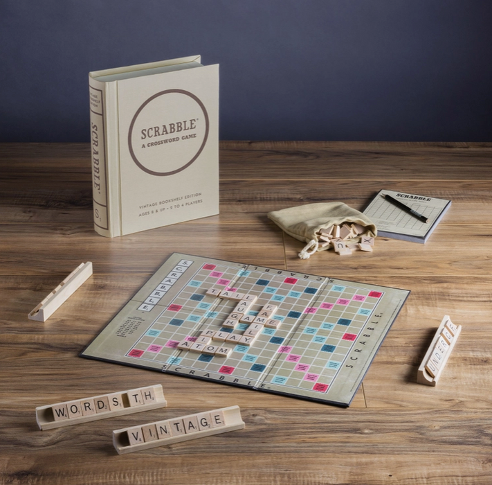 Vintage Bookshelf | Scrabble