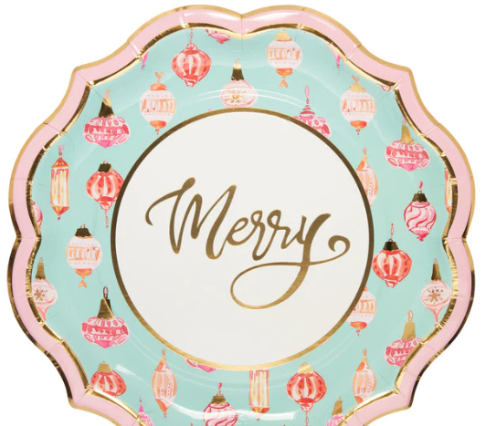 Wavy Merry Dinner Plate