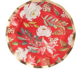 Wavy Winter Blossom Dinner Plate