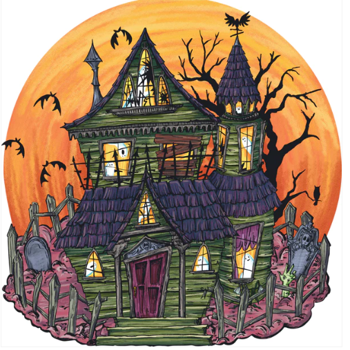 Die Cut Haunted House Placemat