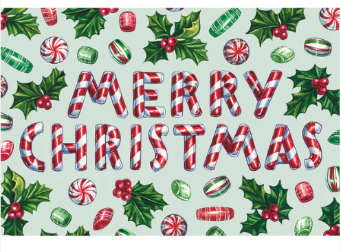 Merry Christmas Candy Placemat
