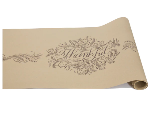 Paper Table Runner | Thankful