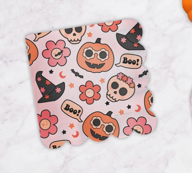 Groovy Halloween Icon Lunch Napkins