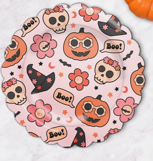 Groovy Halloween Icon Plates