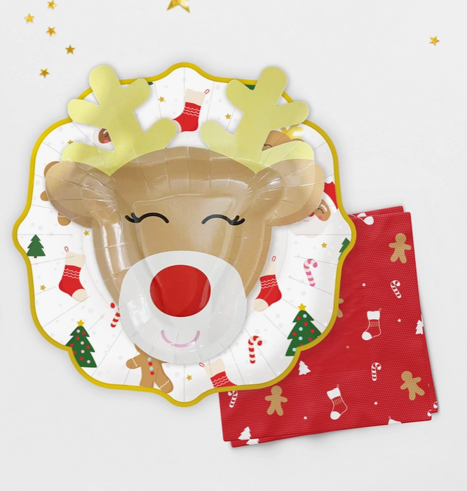 Die Cut Rudolph Plates