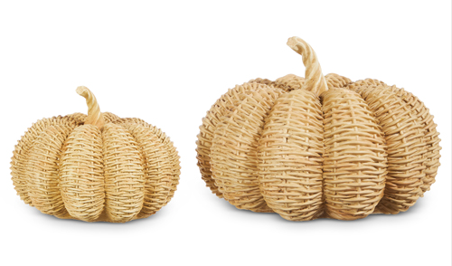 6.25" Basketweave Pumpkin