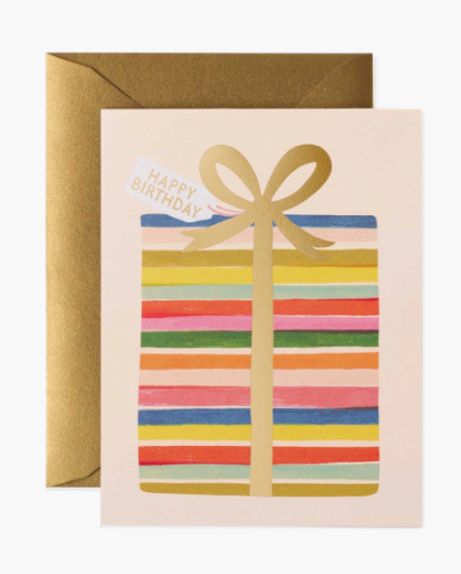 Feliz Birthday Present Card