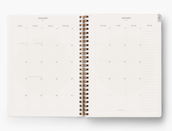 2024 Blossom 12 Month Softcover Spiral Planner