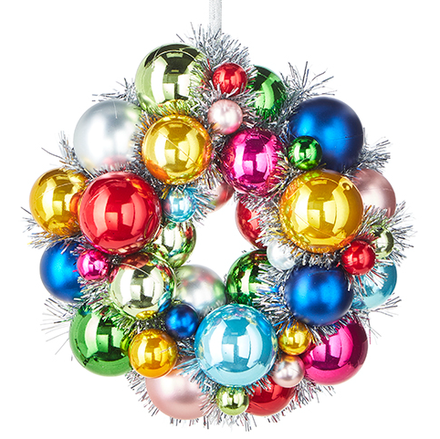 11" Multi Ornament Wreath