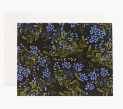 Cornflower Thank You Card