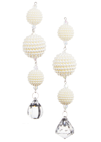 7.5" Pearl Drop Ornament