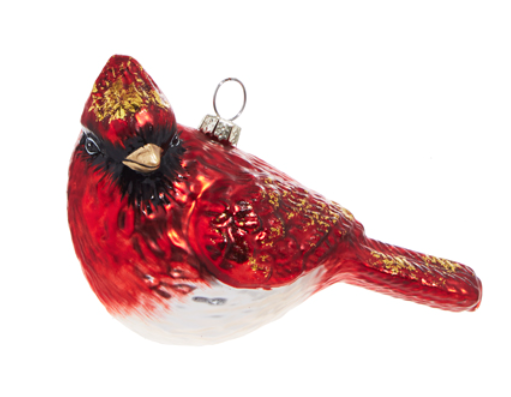 5" Cardinal w/Gold Ornament
