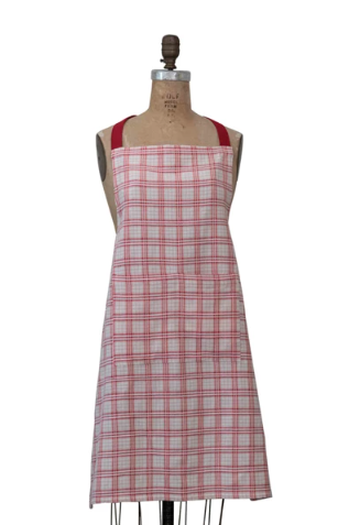 Holiday Red Plaid Apron