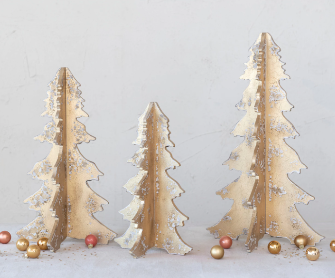 22" Gold Interlocking Tree | Large