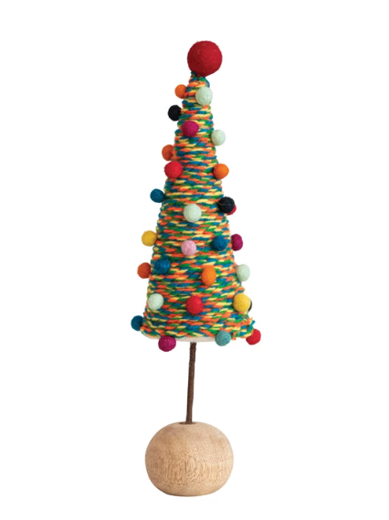 10" Felt String Tree w/Poms